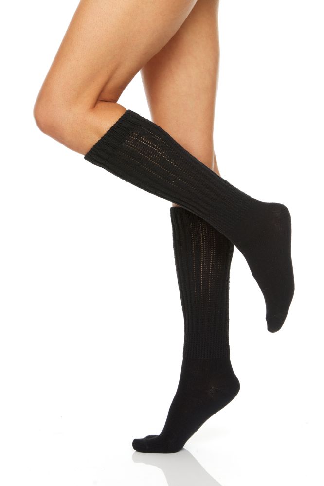 Bulk Yacht And Smith Slouch Socks For Women Solid Black Size 9 11 Womens Crew Sock At