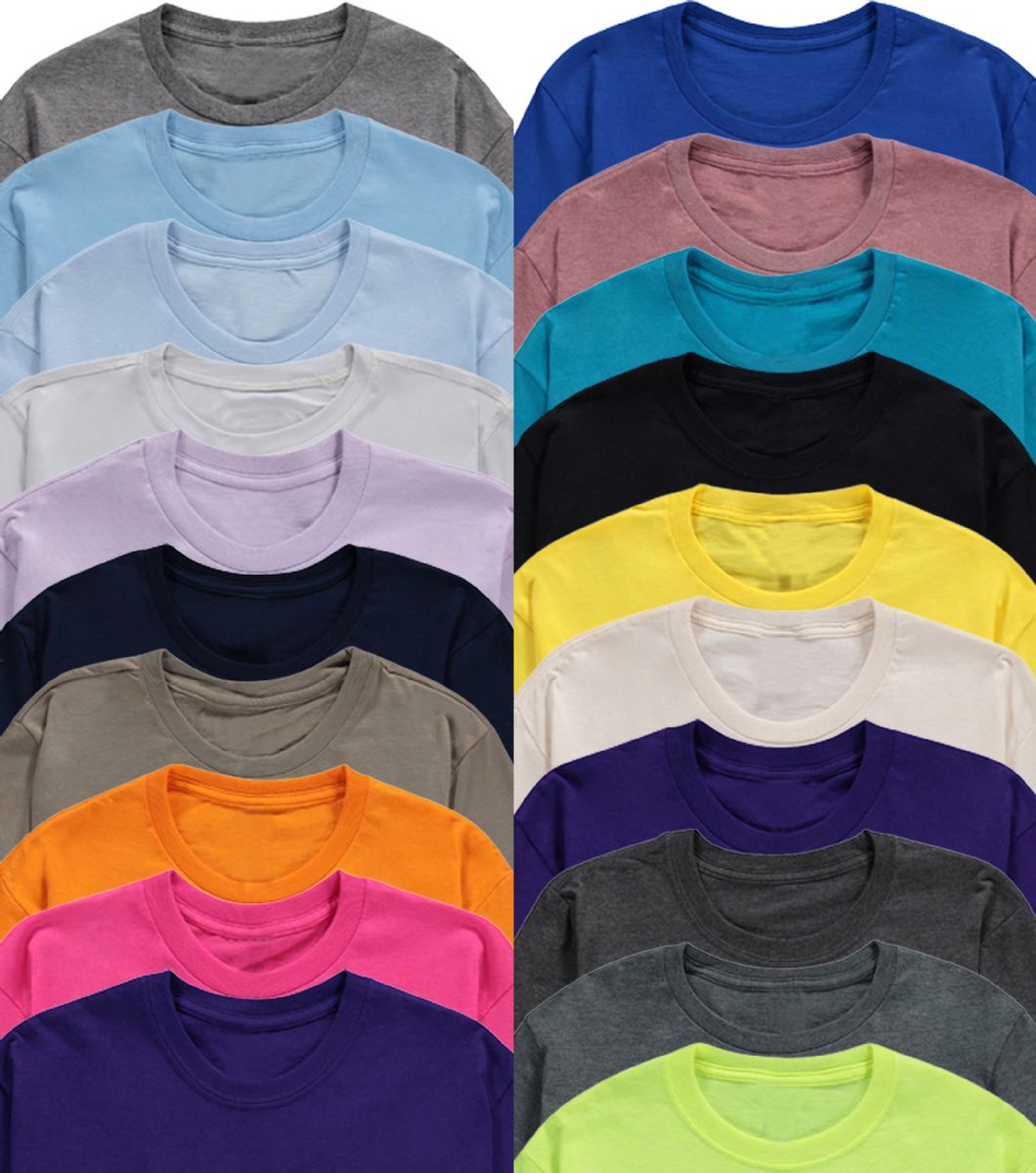 36 Bulk Mens Cotton Short Sleeve T Shirts Mix Colors And Mix Sizes at bluestarempire