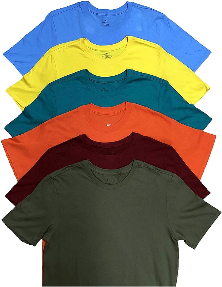12 Bulk Mens Plus Size Cotton Crew Neck Short Sleeve T Shirt Assorted Colors Size 6xl At