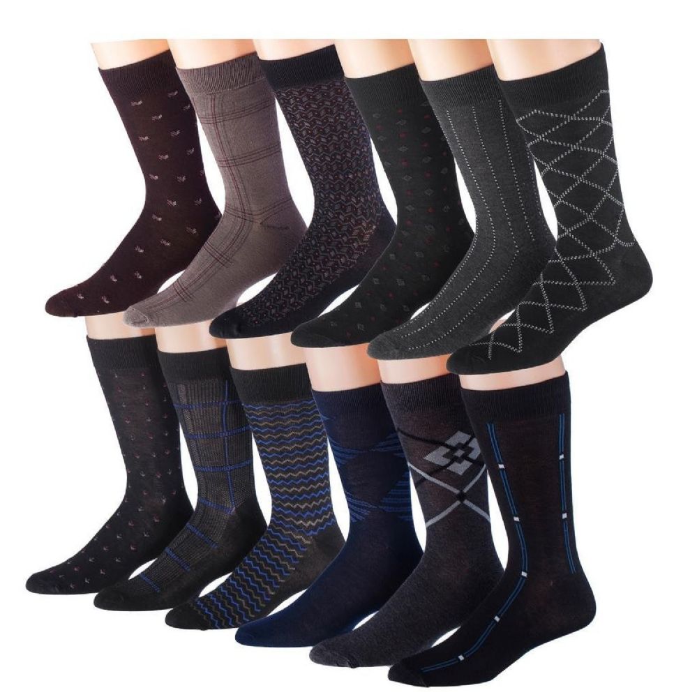 60 Bulk Mens Dress Sock Size 10-13 Assorted Color Only - at ...
