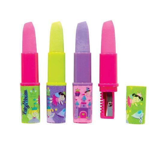 96 Bulk Fairy Princess Lipstick Sharpener With Eraser - at ...