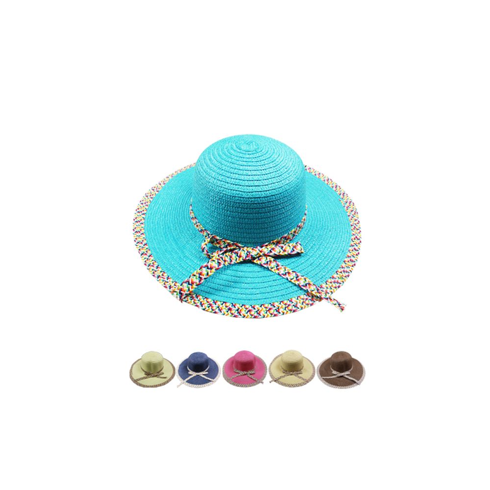 12 Wholesale Adjustable Floppy Wide Brim Summer Beach Hats for