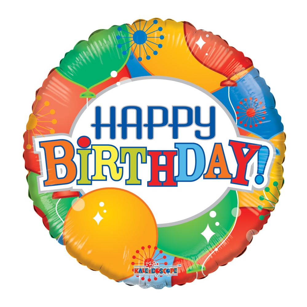 125 Bulk One Sided Happy Birthday Helium Balloon - at - bluestarempire.com