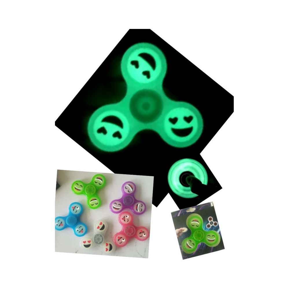 Wholesale Fidget Spinner Glow in Dark with Emojis - at 