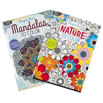 48 Bulk Coloring Book Adult 32pg 2 Asst Nature & Mandalas - at ...