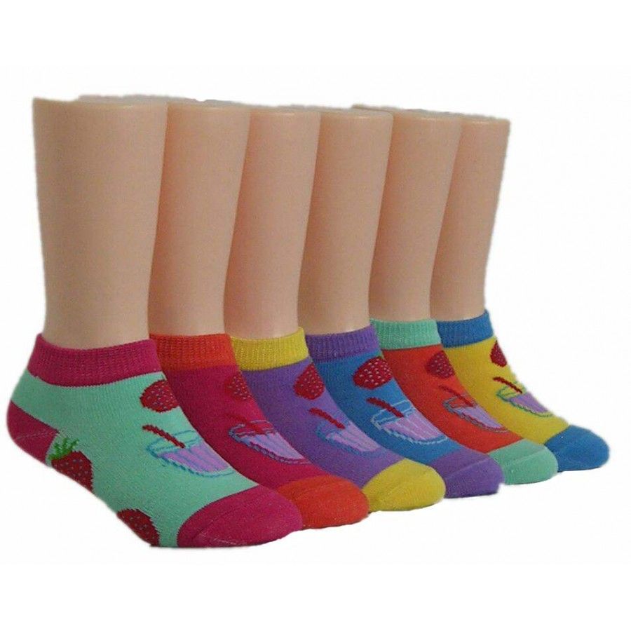 Wholesale Girls Strawberry Punch Low Cut Ankle Socks - at ...