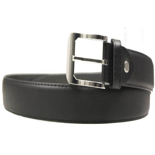 36 Bulk Mens Black Dress Belt Assorted Sizes - at - bluestarempire.com