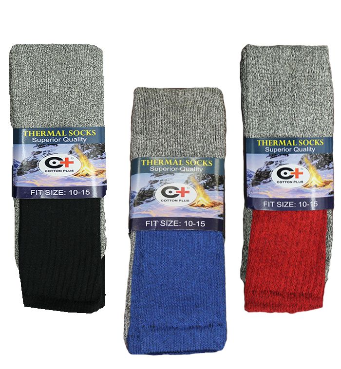 240 Bulk Mens Thermal Boot Socks Size 10-15 Extra Long And Warm - at ...