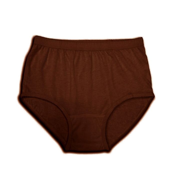 150 Bulk Women's Brown Cotton Panty, Size 6 - at 