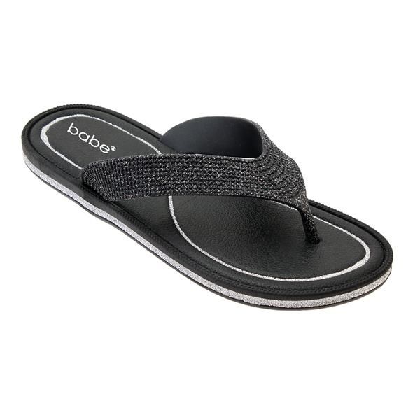 bulk flip flops black