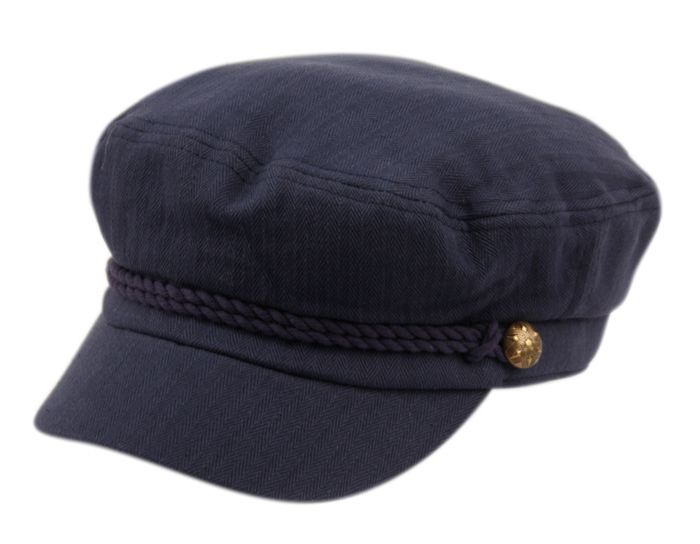 12 Bulk Cotton Greek Fisherman Hats In Indigo Blue - at