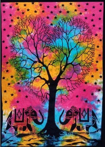 Tie dye elephant cheap tapestry