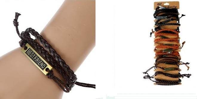 Bulk leather bracelet on sale straps