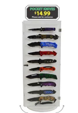 pocket knife display cases