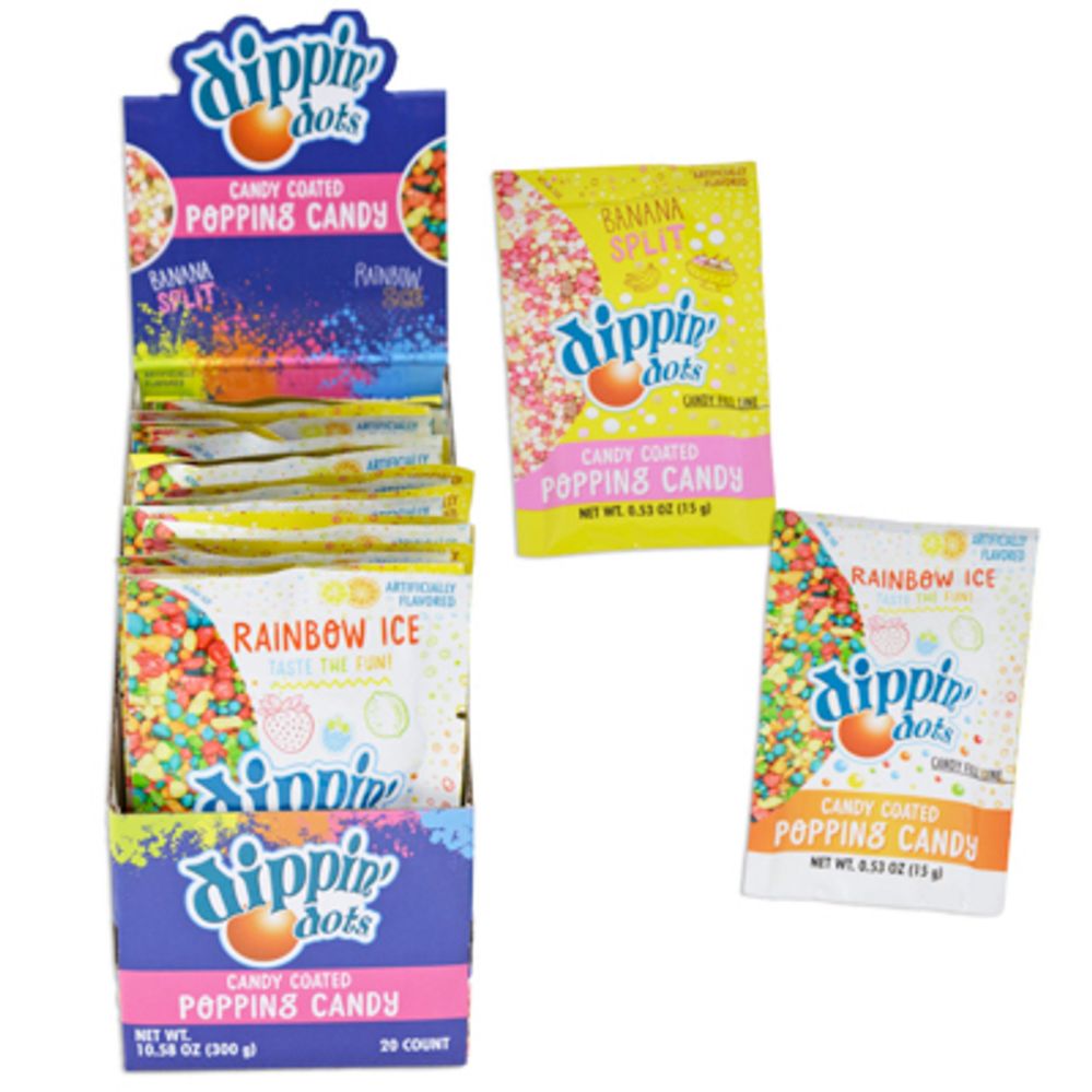 120 Bulk Dippin Dots Candy Coated Popping Cabdy 2 Flavors .53 Oz In ...