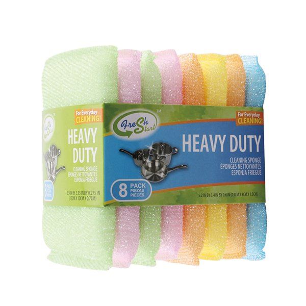 48 Wholesale Fresh Start Non-Scratch Sponge 4Pack - at 