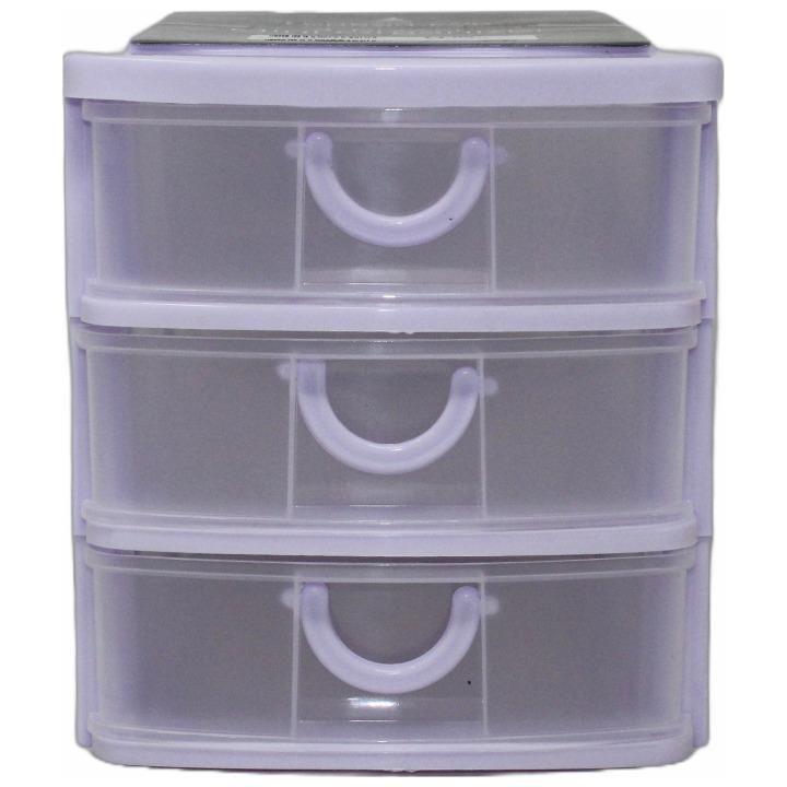 12 Wholesale London Fog 3-Drawer Purple Mini Organizer C/p 12 - at