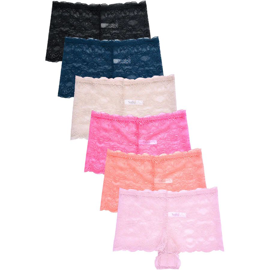 432 Wholesale Sofra Ladies Lace Hipster Panty - at 