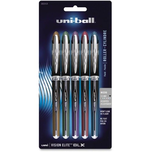 72 Bulk UnI-Ball Vision Elite Blx Rollerball Pens - at - bluestarempire.com