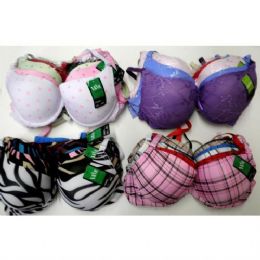 288 Pieces Mamia Ladies Full Cup Jacquard No Wire Bra -- B Cup - Womens Bras  And Bra Sets - at 